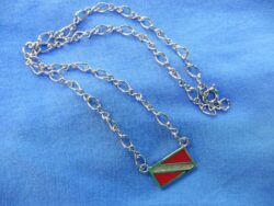 DIVE FLAG IN-LINE PENDANT NECKLACE - COMES IN 16